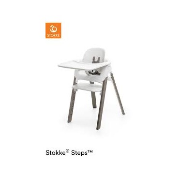 Stokke Steps Chair White/Hazy Grey 349703