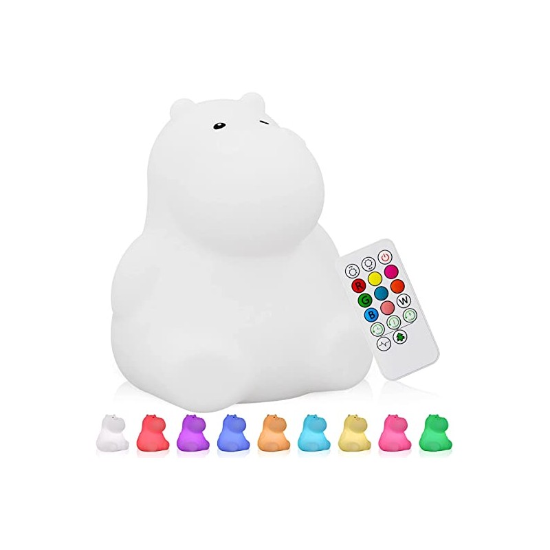 Lampada silicone antibuio Hippo