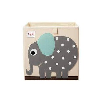 Contenitore Portaoggetti - Elefante Grigio - Compatibile con Scaffali