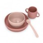 set pappa silicone rosa