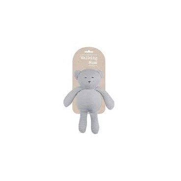 knitted bear grey