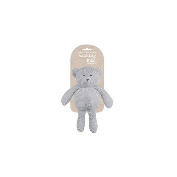 knitted bear grey