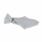 knitted bear doudou grey