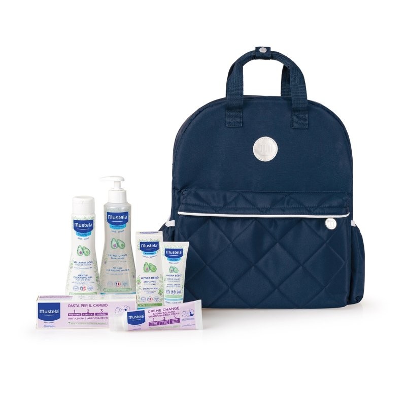 Zaino prime coccole con prodotti Mustela