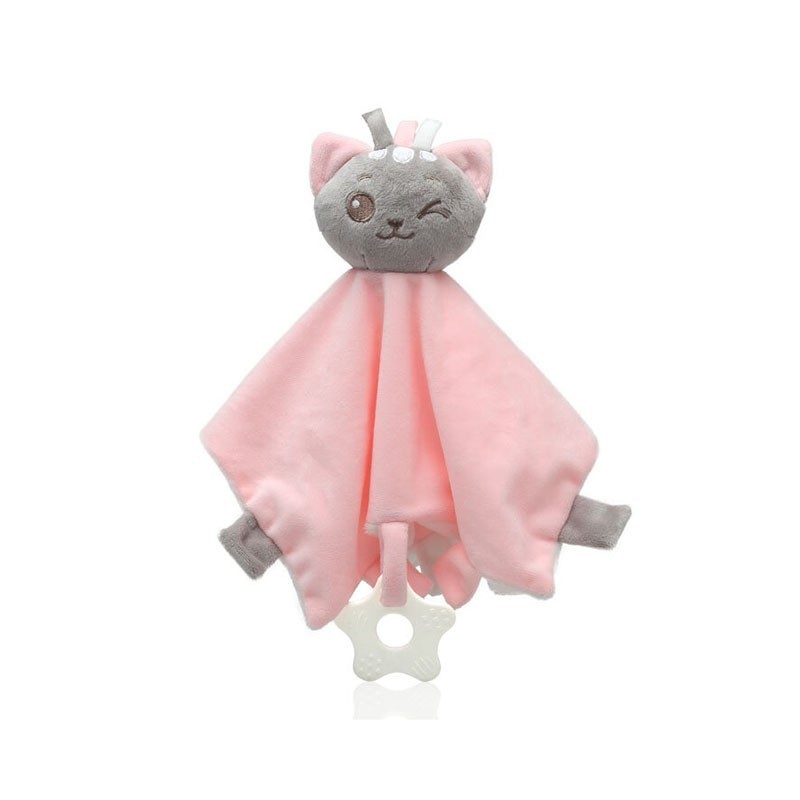 Doudou gatto rosa